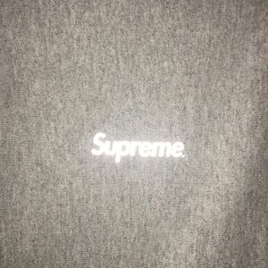 SUPREME 3M MINI BOX LOGO HOODIE GREY XL
